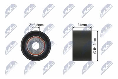 Deflection Pulley/Guide Pulley, V-belt NTY RNK-ME-026