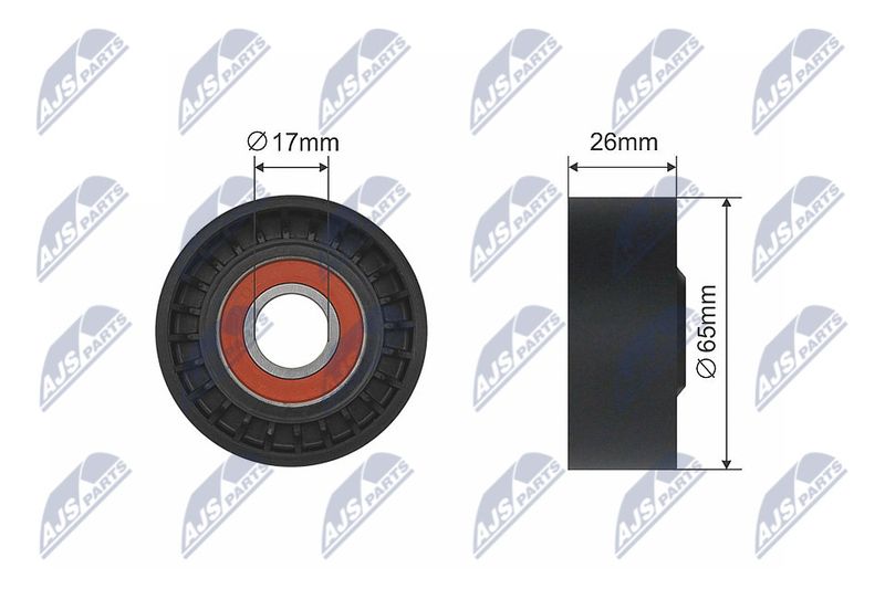 NTY RNK-ME-034 Tensioner Pulley, V-belt