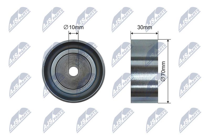 NTY RNK-PE-012 Tensioner Pulley, V-ribbed belt