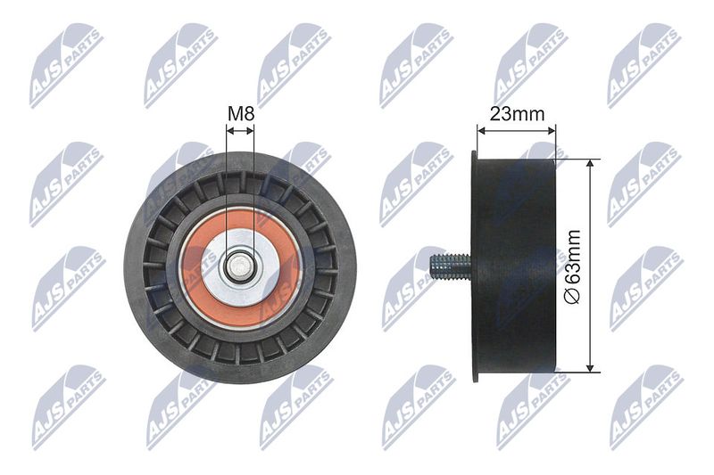 NTY RNK-PL-019 Deflection Pulley/Guide Pulley, timing belt
