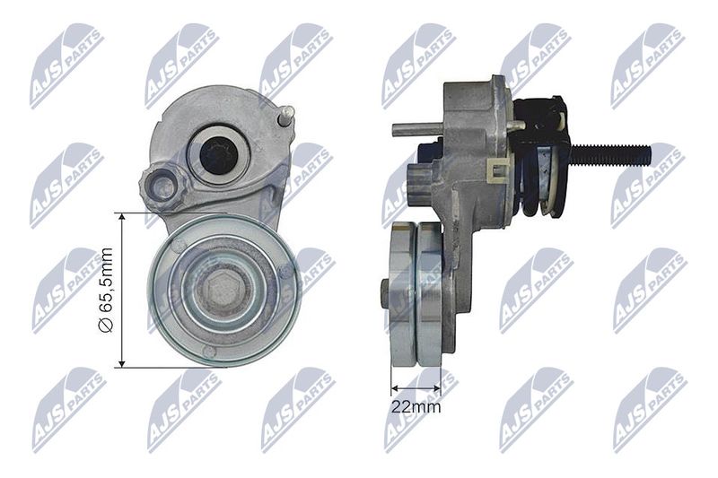 NTY RNK-PL-027 Tensioner Pulley, V-ribbed belt