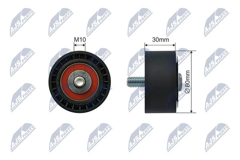 NTY RNK-SU-013 Tensioner Pulley, V-ribbed belt