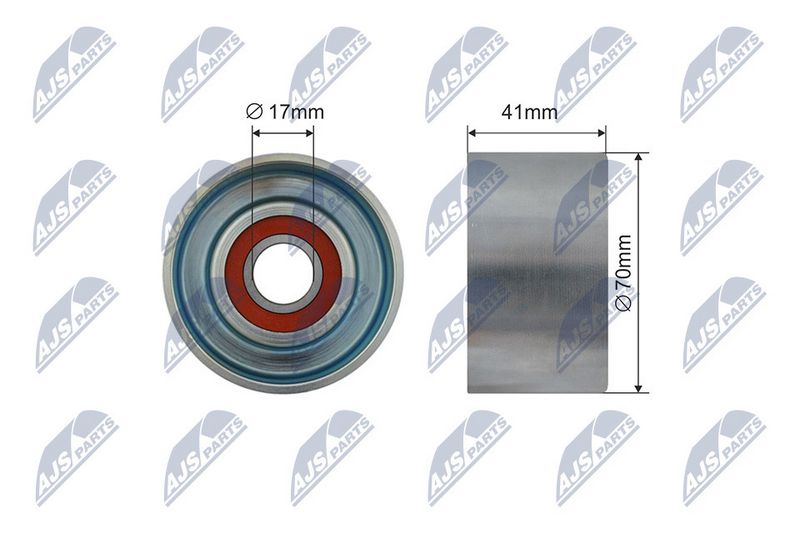 NTY RNK-TY-037 Tensioner Pulley, V-ribbed belt