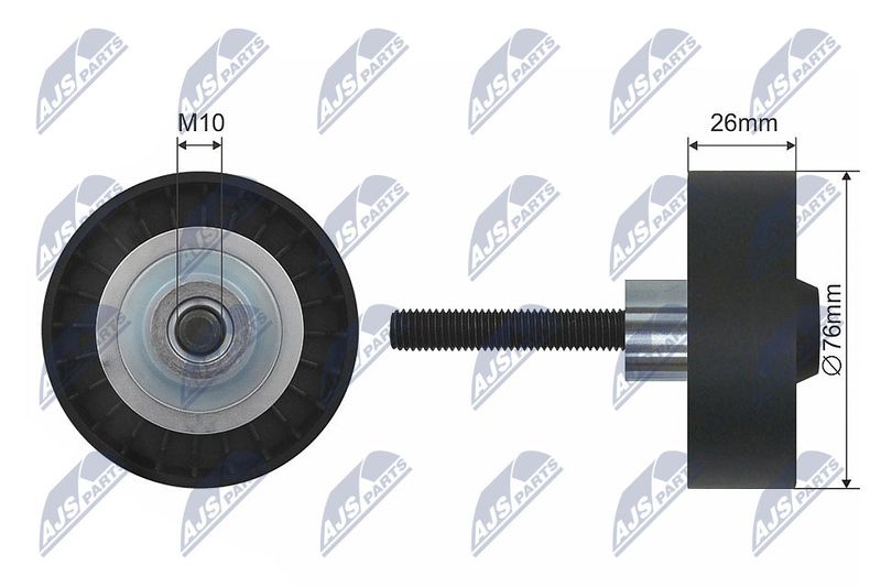 NTY RNK-VW-002 Deflection Pulley/Guide Pulley, V-belt