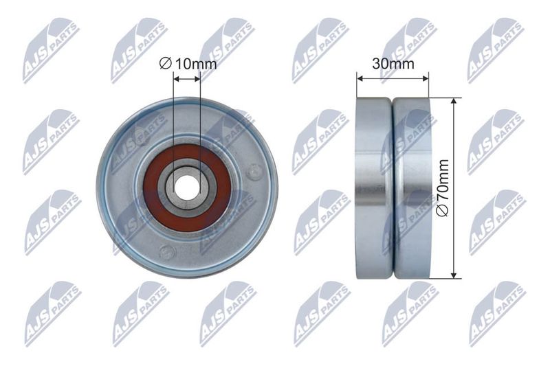 NTY RRK-TY-008 Deflection/Guide Pulley, V-ribbed belt