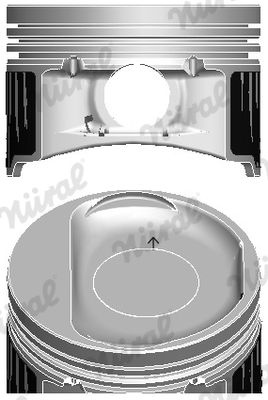 NÜRAL 87-436800-00 Piston