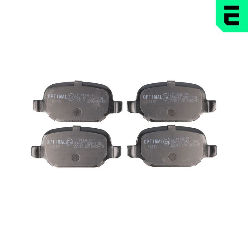 OPTIMAL BP-12115 Brake Pad Set, disc brake