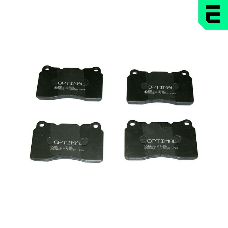 OPTIMAL BP-12166 Brake Pad Set, disc brake
