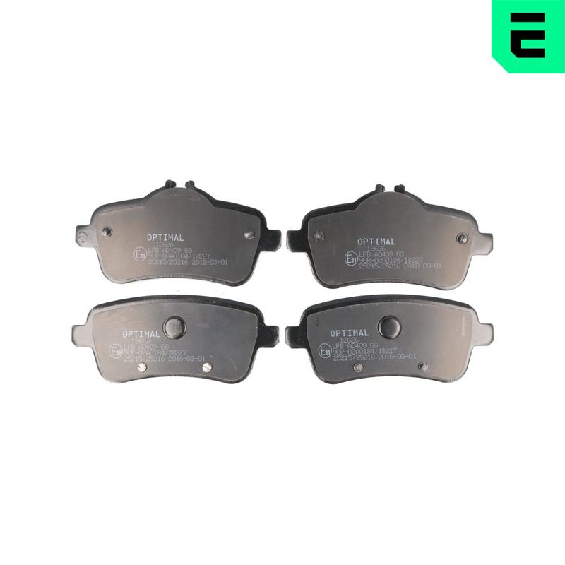 OPTIMAL BP-12626 Brake Pad Set, disc brake