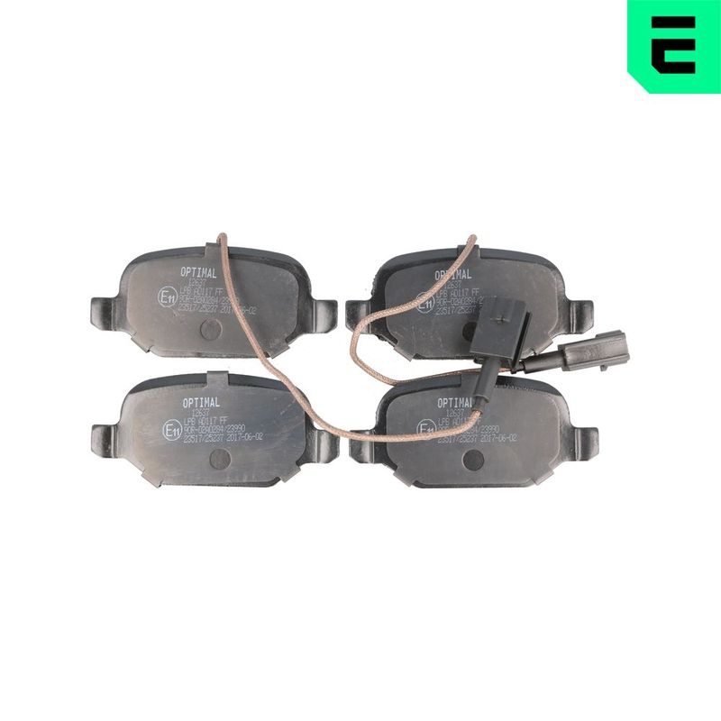 OPTIMAL BP-12637 Brake Pad Set, disc brake
