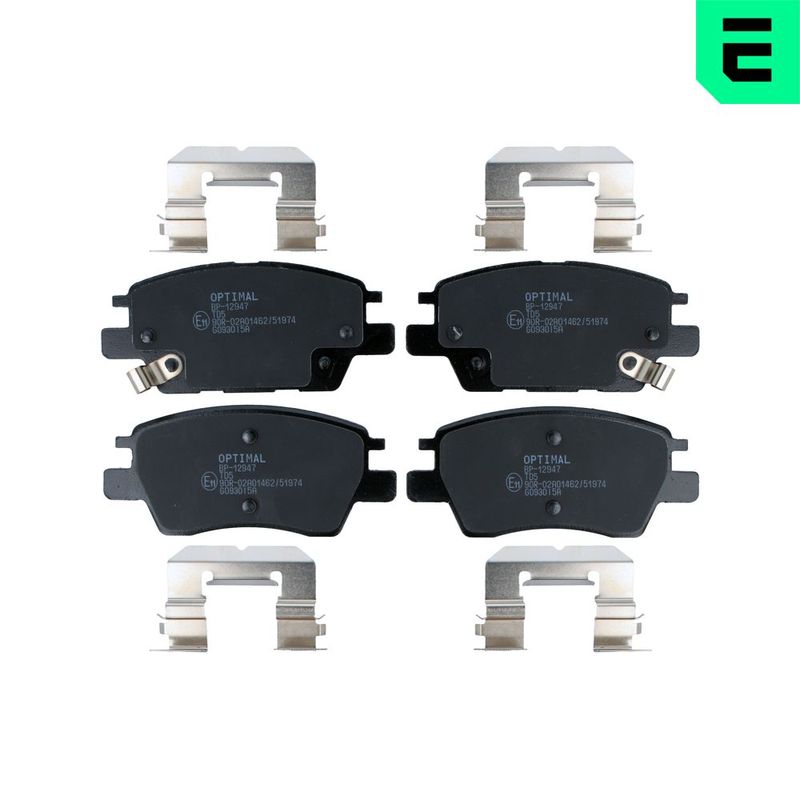 OPTIMAL BP-12947 Brake Pad Set, disc brake