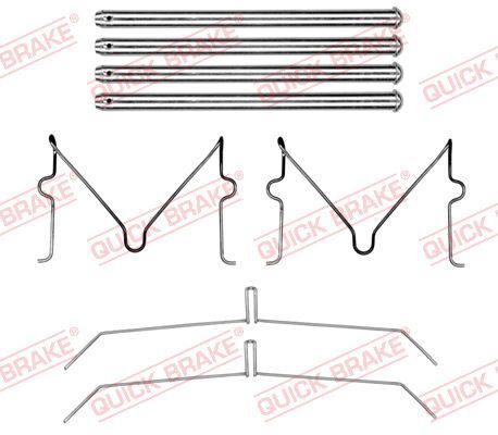 QUICK BRAKE 109-0199 Accessory Kit, disc brake pad