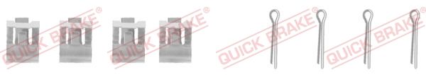 QUICK BRAKE 109-0959 Accessory Kit, disc brake pad