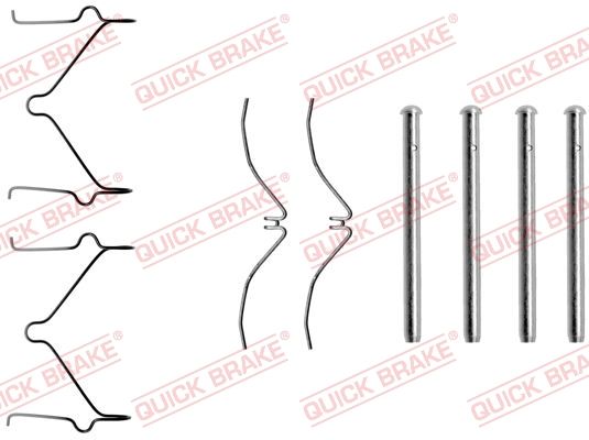 QUICK BRAKE 109-1124 Accessory Kit, disc brake pad