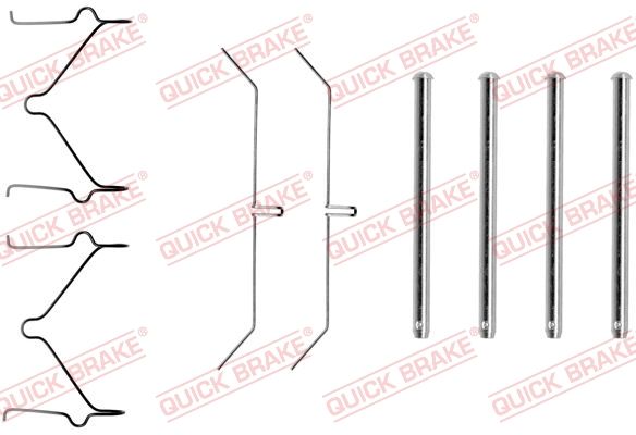 QUICK BRAKE 109-1129 Accessory Kit, disc brake pad