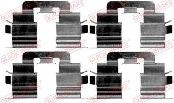 QUICK BRAKE 109-1215 Accessory Kit, disc brake pad