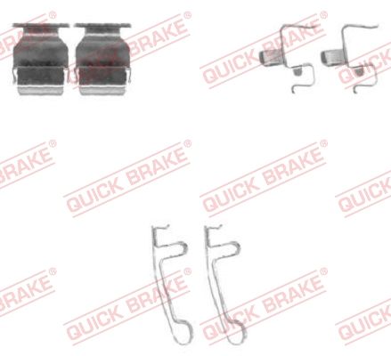 QUICK BRAKE 109-1604 Accessory Kit, disc brake pad