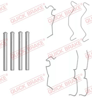 QUICK BRAKE 109-1650 Accessory Kit, disc brake pad