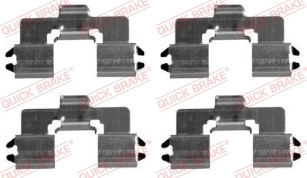 QUICK BRAKE 109-1666 Accessory Kit, disc brake pad