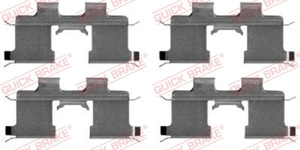QUICK BRAKE 109-1667 Accessory Kit, disc brake pad