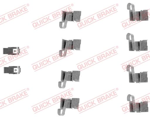 QUICK BRAKE 109-1671 Accessory Kit, disc brake pad