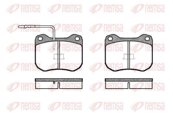 REMSA 0001.02 Brake Pad Set, disc brake