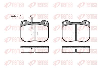 Brake Pad Set, disc brake REMSA 0001.02