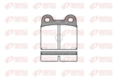Brake Pad Set, disc brake REMSA 0007.20