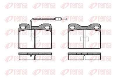 Brake Pad Set, disc brake REMSA 0008.14