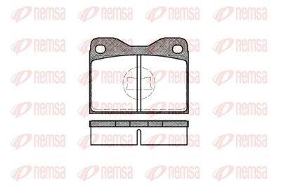 Brake Pad Set, disc brake REMSA 0008.30