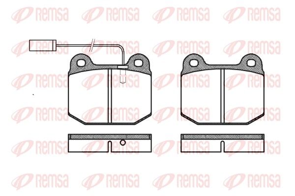 REMSA 0014.21 Brake Pad Set, disc brake