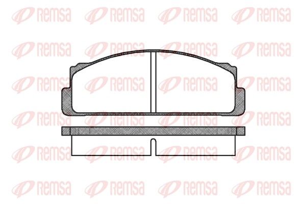 REMSA 0022.00 Brake Pad Set, disc brake