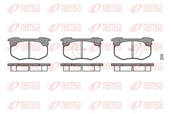 REMSA 0029.12 Brake Pad Set, disc brake