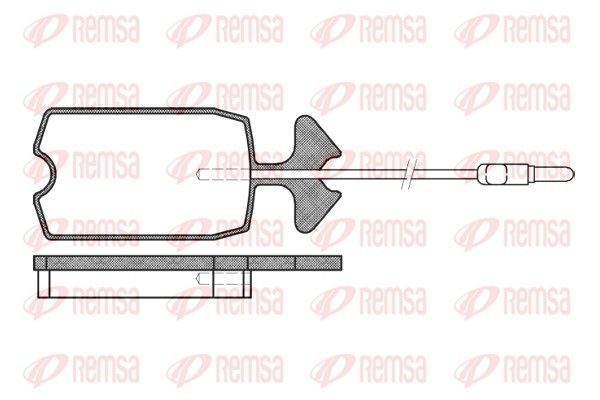 REMSA 0034.14 Brake Pad Set, disc brake