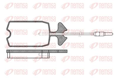 Brake Pad Set, disc brake REMSA 0034.14