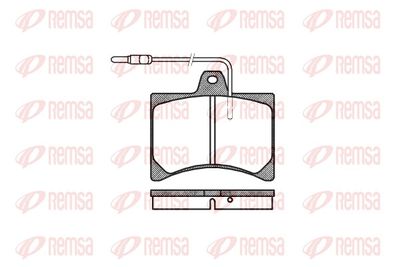 Brake Pad Set, disc brake REMSA 0035.04