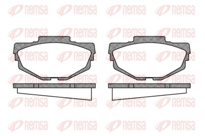 Brake Pad Set, disc brake REMSA 0053.00