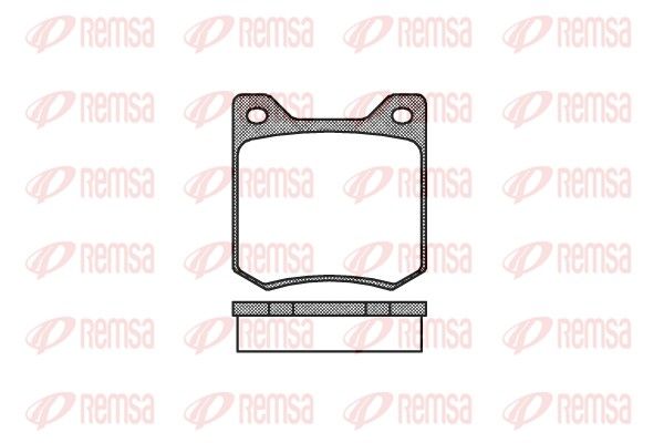 REMSA 0066.00 Brake Pad Set, disc brake