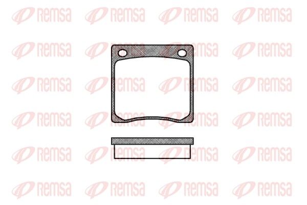 REMSA 0067.00 Brake Pad Set, disc brake