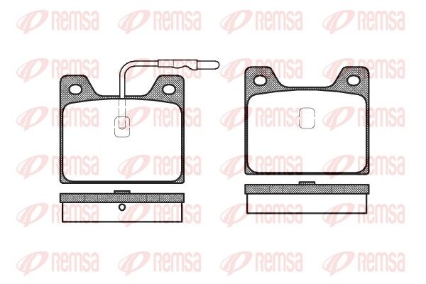 REMSA 0068.12 Brake Pad Set, disc brake