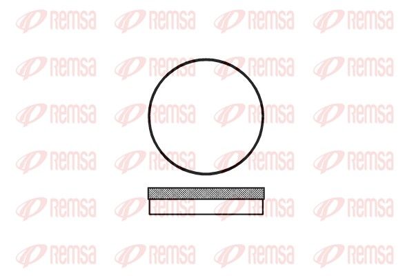 REMSA 0070.00 Brake Pad Set, disc brake