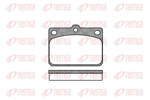 REMSA 0079.00 Brake Pad Set, disc brake