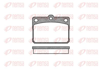 Brake Pad Set, disc brake REMSA 0079.20