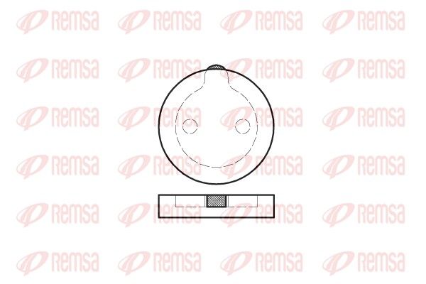 REMSA 0089.00 Brake Pad Set, disc brake