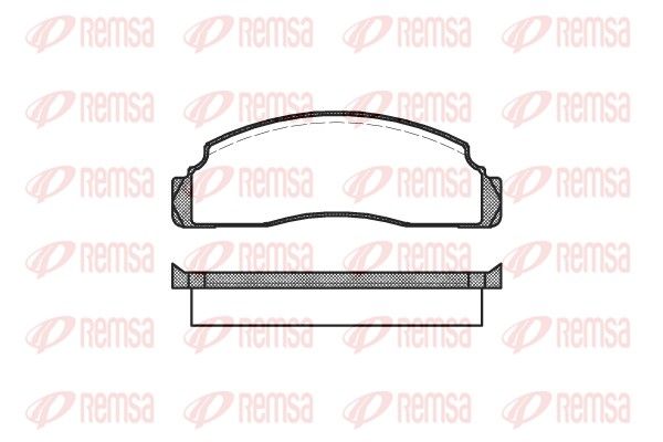 REMSA 0091.00 Brake Pad Set, disc brake