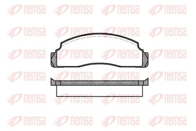 Brake Pad Set, disc brake REMSA 0091.00