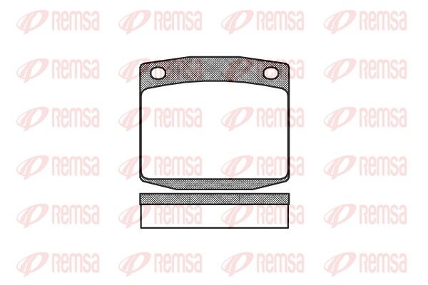REMSA 0095.00 Brake Pad Set, disc brake