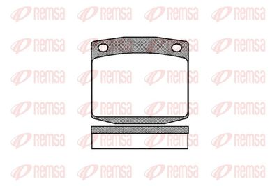 Brake Pad Set, disc brake REMSA 0095.00