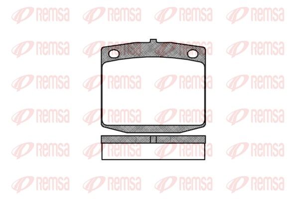 REMSA 0095.10 Brake Pad Set, disc brake