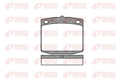 Brake Pad Set, disc brake REMSA 0095.10